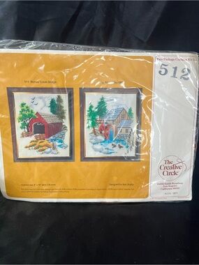 New The Creative Circle "Pine Valley Mill" Embroidery Stitching Kit